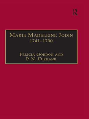 cover image of Marie Madeleine Jodin 1741–1790